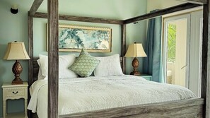 Master bedroom , king size bed.