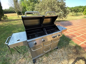 Hostal Nou de CrespiĂ - Gran barbacoa de gas (1)