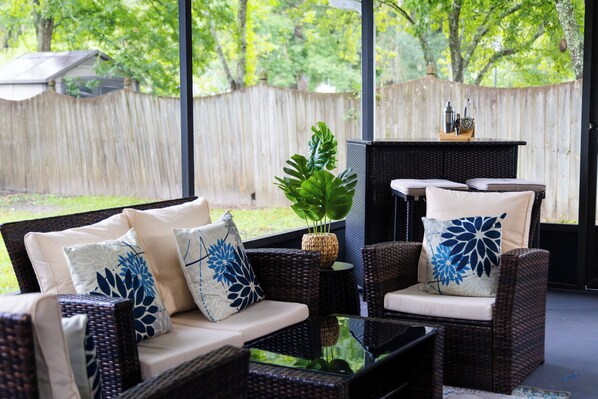 Covered patio