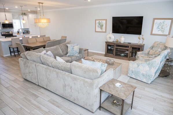 Relax in our cozy, stylish living space.