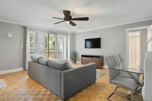 Plenty of natural light in a central downtown location.