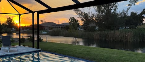 Daily sunset view