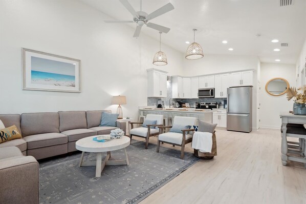 Inviting living area perfect for relaxing, playing games, and making memories together!