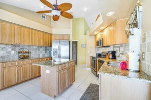 Kitchen | Single-Story Home | Central A/C & Heating | Free WiFi