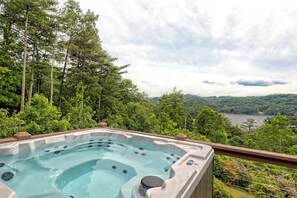 Large hot tub