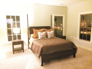 Large bedroom with king size bed.