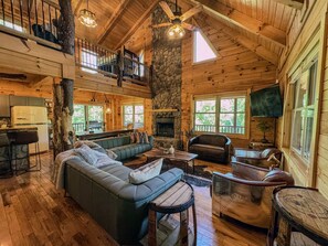 You'll love gathering in the open concept living room