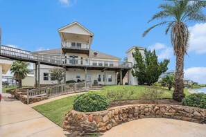 Plenty of outside space to walk along the water or hang out on the deck. 