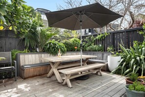 Outdoor dining area