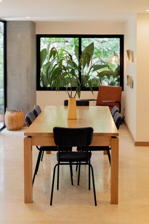 Dining Room with a table that comfortably seats 6-8