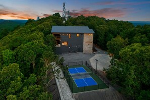 A BASKETBALL/PICKLEBALL COURT!