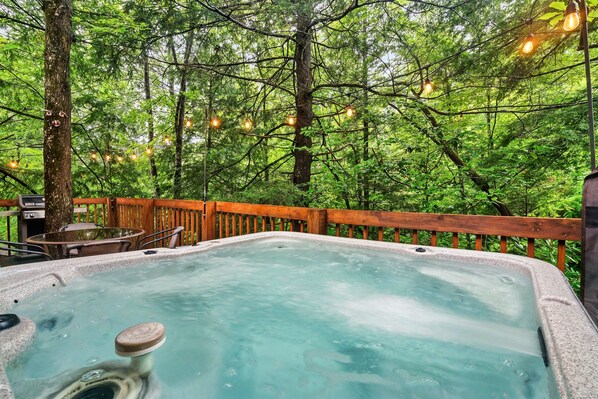 Relax and unwind in our luxurious hot tub—perfect for stargazing and soothing your muscles after a day of adventure