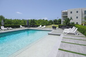 Swimming pool with sun-deck