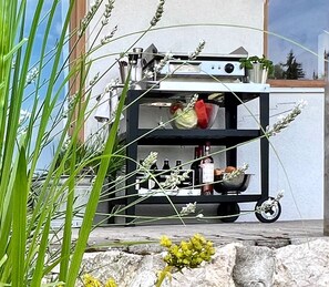 Fewo Bachperle mit Terrasse im Alpenlandhaus zentral und gleichzeitig naturnah gelegen-Mit der Elektro Grillplatte von Royal Catering grillen Sie wie ein  Profi