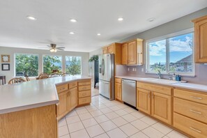 Full main floor kitchen.