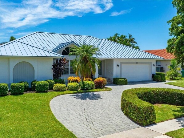 Front of House with Circle Driveway