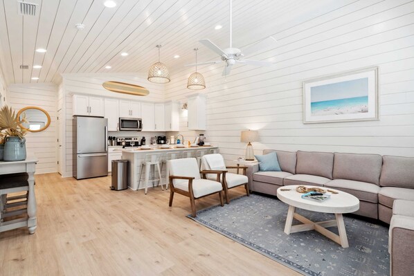 Spacious open-concept design seamlessly connecting the kitchen and living room!