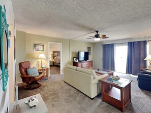 Living Area with Queen Sofa Sleeper