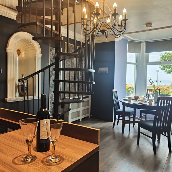 Dining area and kitchen on ground floor