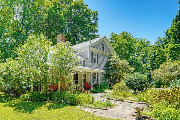 Catskills Vacation Rental | 4BR | 2BA | 2,200 Sq Ft | Stairs Required