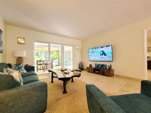 Watch a movie or read a book on the Comfy sofa. a great place to relax after a day of adventures on the water. Singer Island where you can walk to most everything!