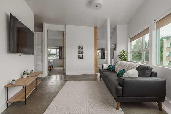 Spacious open concept living room