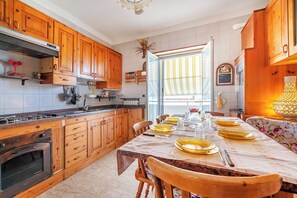 Kitchen and dining area