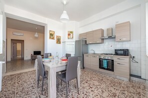 Kitchen and dining area