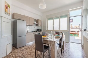 Kitchen and dining area