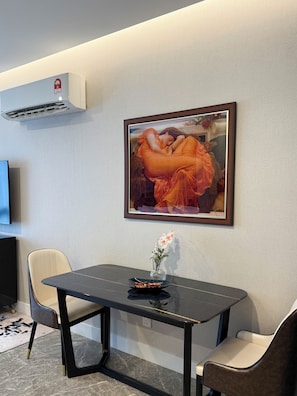 Opções para refeição no quarto
