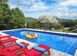 Private heated pool
