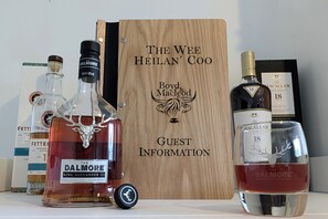 Guest information (please note the whisky is not included or on the premises)