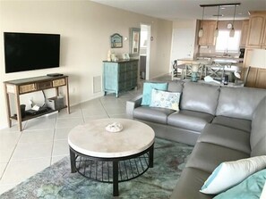 Living Area - Large, flat screened television