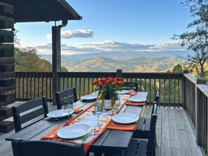 An amazing dinner with a view unlike any other.