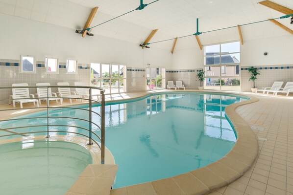 Spend time in the indoor pool with your group.