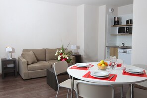 Share meals and laughs at the dining table.