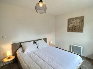 Drift to sleep in a comfortable bed after a wonderful day outside.