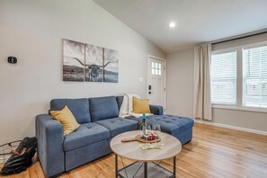 A living room designed for making memories with family and friends.
