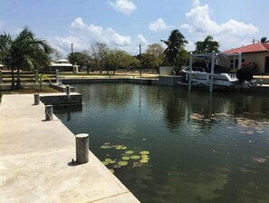 A 41 foot slip on the canal.