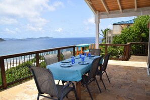 Upstairs dining alfresco