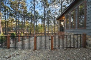 Fully fenced yard perfect for guests traveling with pups