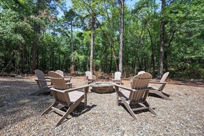 Enjoy a crackling fire.