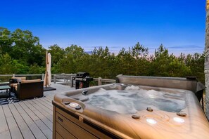 Enjoy this beautiful view while soaking in the hot tub