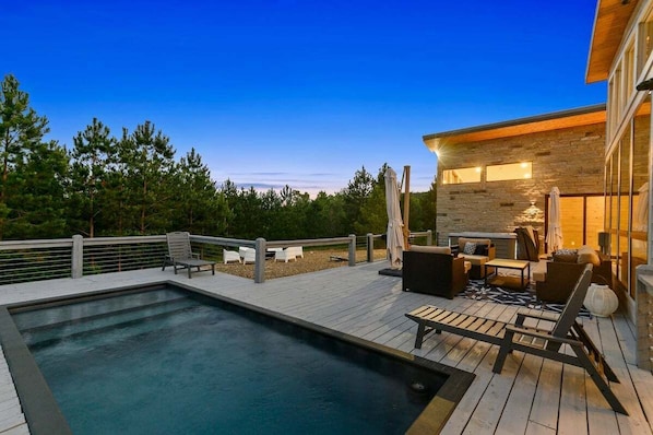 Beautiful mountain views from the pool