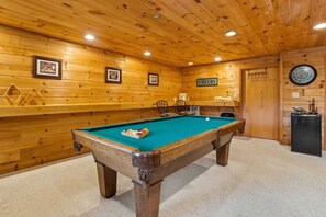 Game Room with Pool Table in the Lower Level