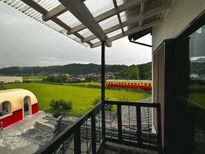 Blick vom Balkon