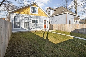 Backyard area, welcome to Indy!