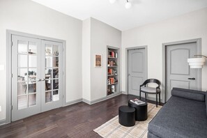 Find quiet peace and sophistication in our designated reading room.