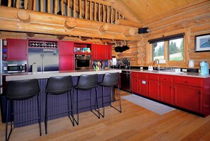 Fully stocked kitchen