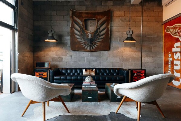 From auto shop to top spot: Get your kicks in this converted garage.